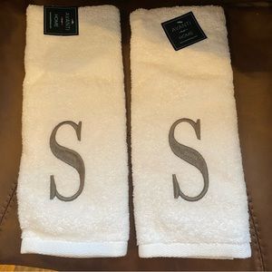 Monogram “S” Hand Towels